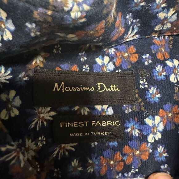 Massimo Dutti floral button up medium - Picture 5 of 7